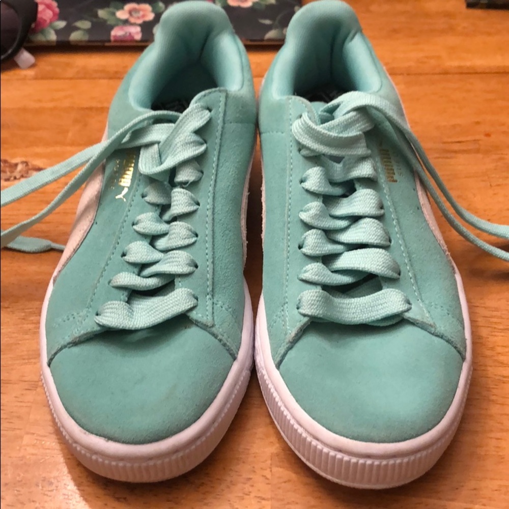 Authentic Mint Green Puma Shoes